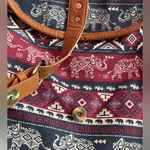 〰️➰Vegan Leather Muli-Compartment Backpack Satchel 🐘〰️ - Picture 5 of 13